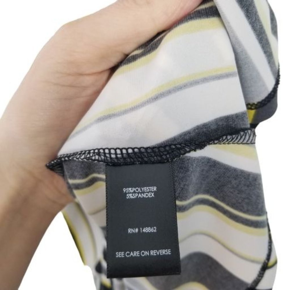 Torrid Womens 2X Yellow & Black Striped Studio Kni - Picture 7 of 10
